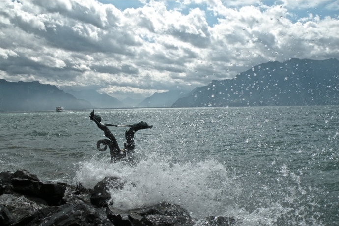 Ciel mitigé au-dessus de Léman