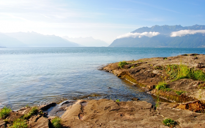 Lac Léman sous le beau temps