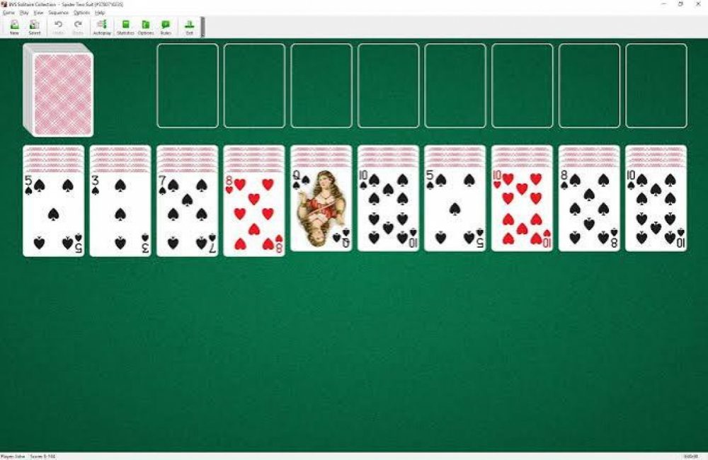 Spider Solitaire 2 Suits