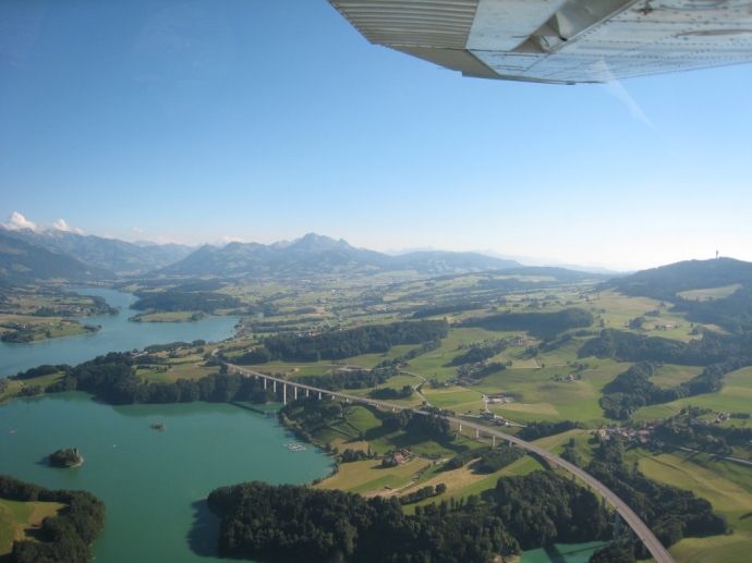 La gruyère vu du ciel