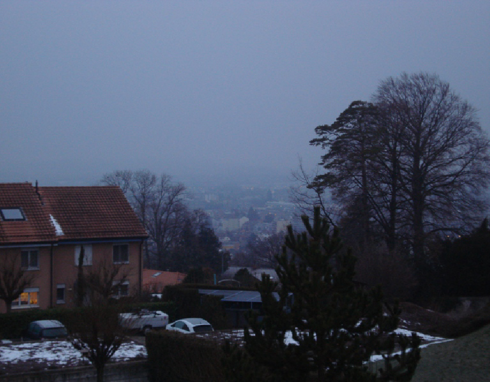 Dernières traces de neige sur Yverdon-lesBains