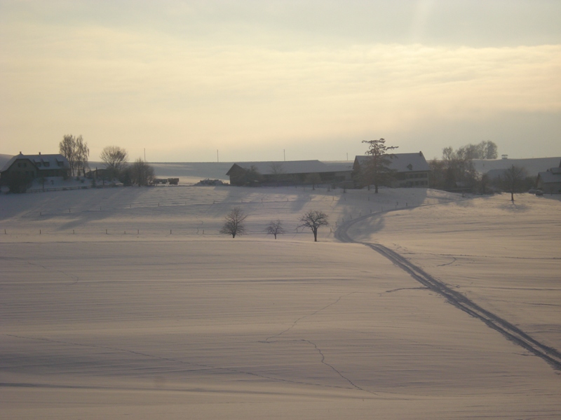 Quelques nuages au-dessus d'Yverdon-les-Bains