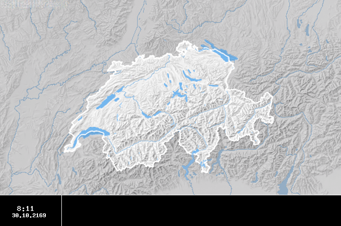 Cellules potentiellement orageuses en Suisse